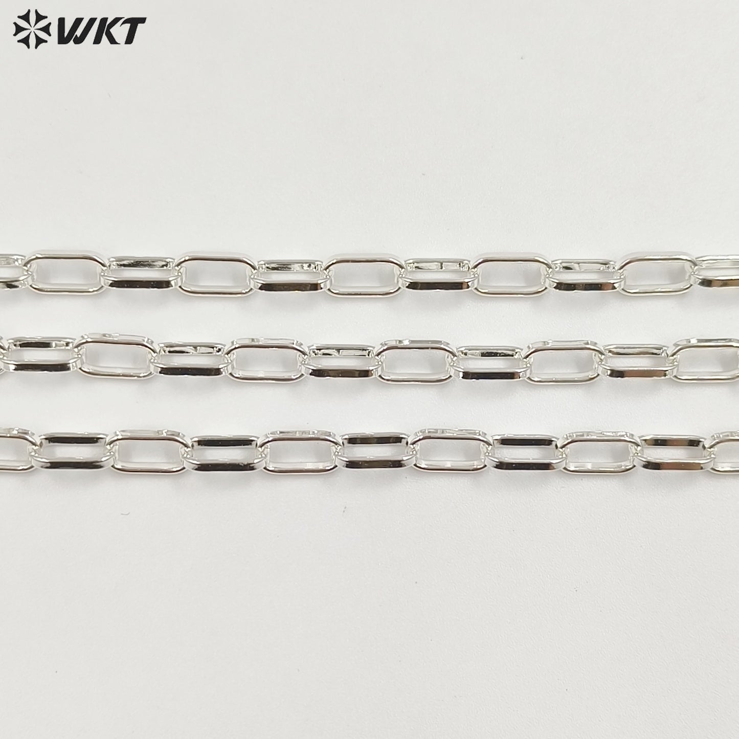 WT-BC178 WKT Women Men Gold Cuban Link Chain For Necklace Bracelet Gold Plated Brass Chain
