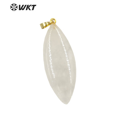 WT-P1946 Wholesale Fashion Handmade Carved Natural Stone Made for Lady Necklace Design Natural Gemstone Necklace