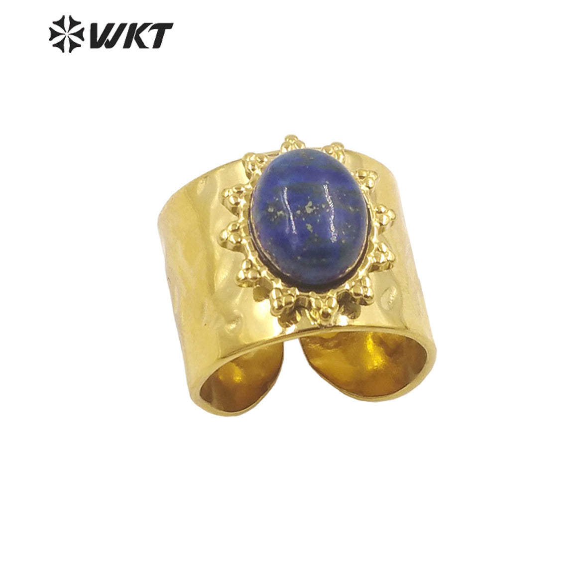 WT-R480 WKT Fashion Design Trendy Gift for Women Colorful High Quality Gorgeous Natural Gemstone Stone Ring