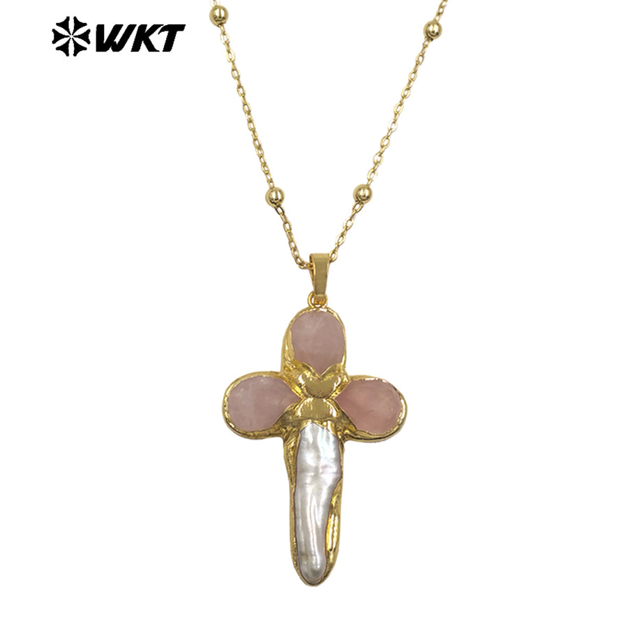 WT-JN284 Lastely Populared Design Necklace With 18k Gold Plated for Women Precious Birthday Gifts