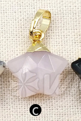 WT-P1308 New ! Multi Natural Gemstone Pendant Factory Directly Sprcial Design Pendant Mini Star Shape 24 K Gold Hat Pendant