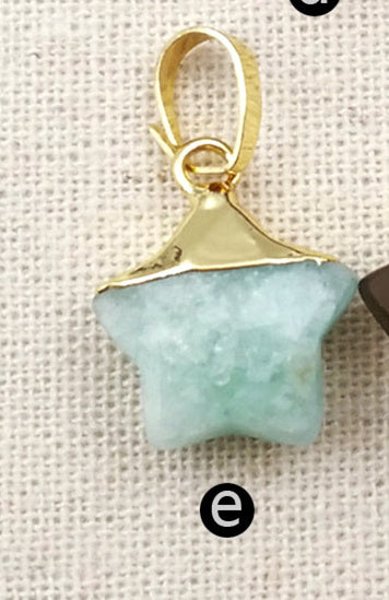 WT-P1308 New ! Multi Natural Gemstone Pendant Factory Directly Sprcial Design Pendant Mini Star Shape 24 K Gold Hat Pendant