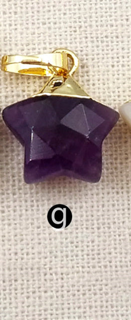WT-P1308 New ! Multi Natural Gemstone Pendant Factory Directly Sprcial Design Pendant Mini Star Shape 24 K Gold Hat Pendant