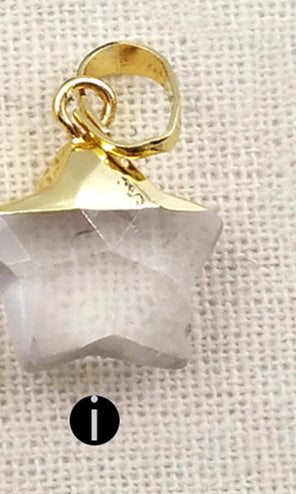 WT-P1308 New ! Multi Natural Gemstone Pendant Factory Directly Sprcial Design Pendant Mini Star Shape 24 K Gold Hat Pendant