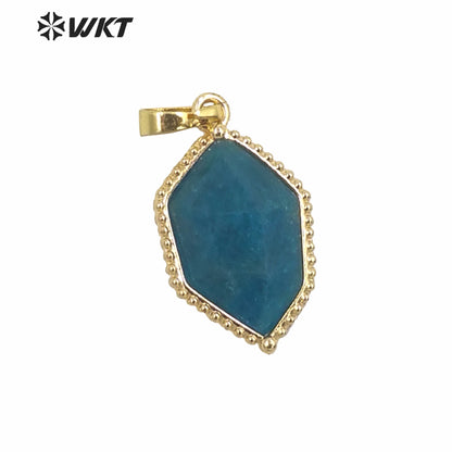 WT-P1938 Wholesale Hot Sale Fashion Design Natural Gemstone High Quality for Necklace Round Shaped Pendant