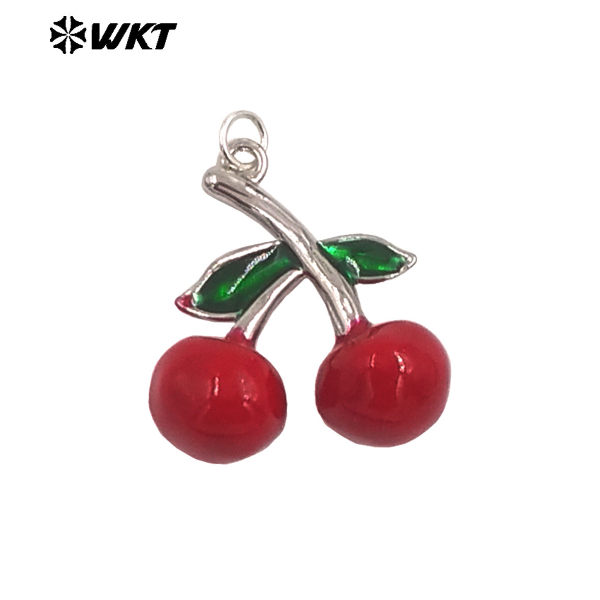 JFE155 Lovely Design Double Cherries Little Pendant Silver Gold Plated Ladies Jewelry Accessory for Handmade Good Quality