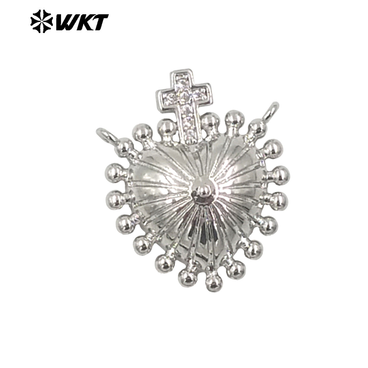 WT-MP293 Amazing New Popular Sant Heart Gold Plated Brass Religious Jewelry Pendants for Necklace