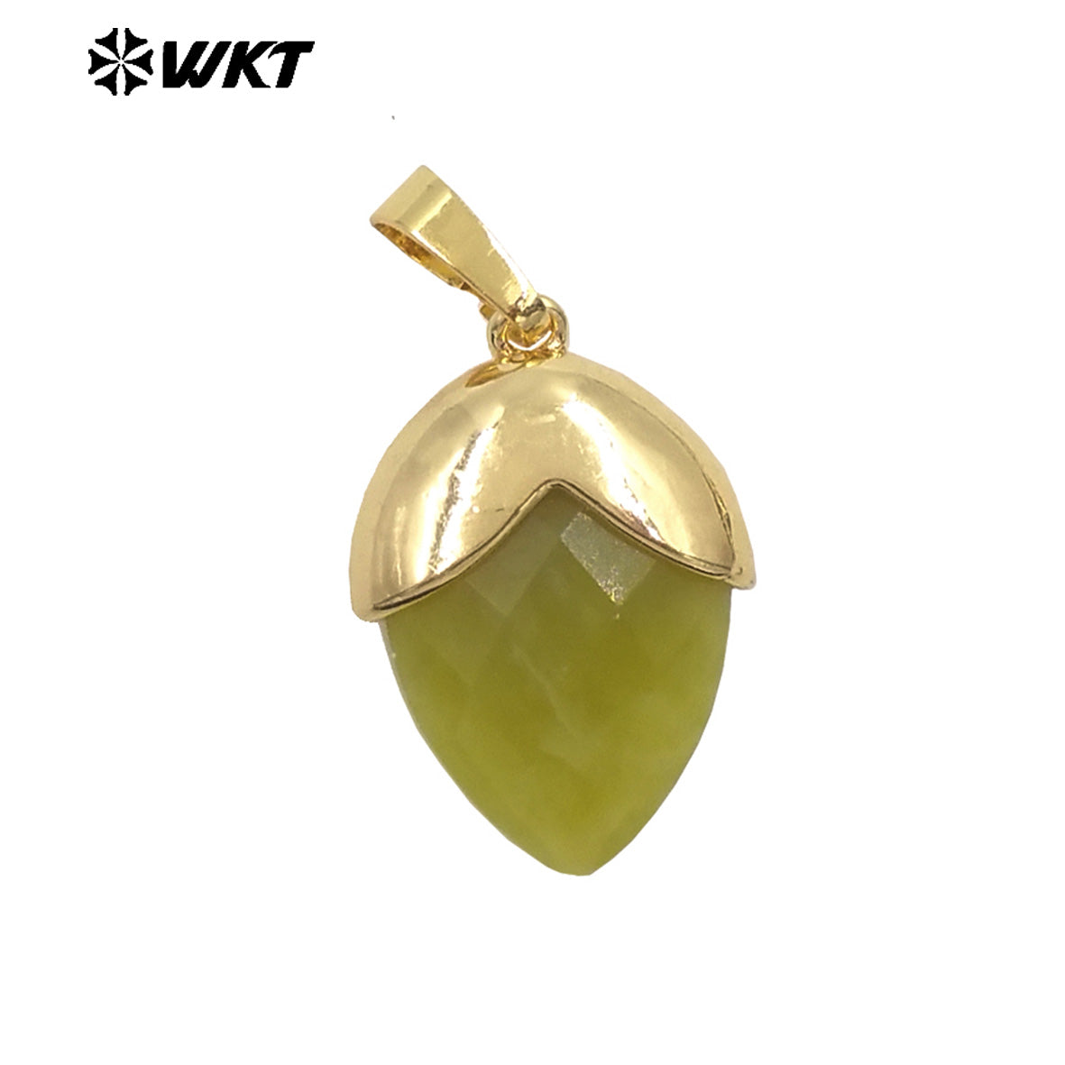 WT-P2016 High Quality Gold Plated Multi Color Natural Gemstones Labradorite Tiger Eye Stone Pendants For Jewelry DIY Accessories