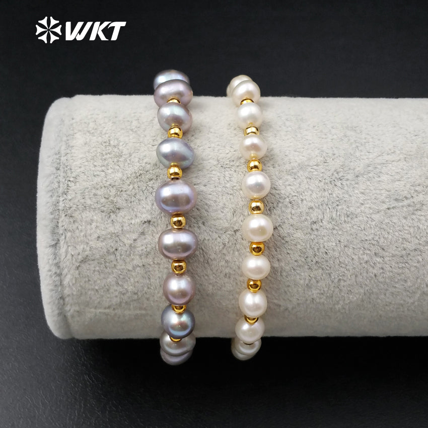 WT-B350 Elegant Bracelets With Natural Pearl Beads Bracelets for Women Decoration Wholesale Pearl Bracelets