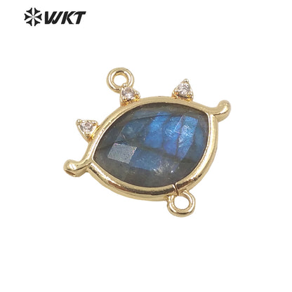 WT-MP226 Exquisite Classic Gold Bezel Chic Image Pendant Handmade Natural Gorgeous Women Jewelry Fashion Stone Pendant