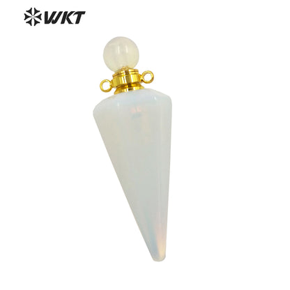 WT-P1842 Destinctive Big Healing Spirit Point Stone Pendant Precious Gemstone Made Bullet Point Pendants for Necklace