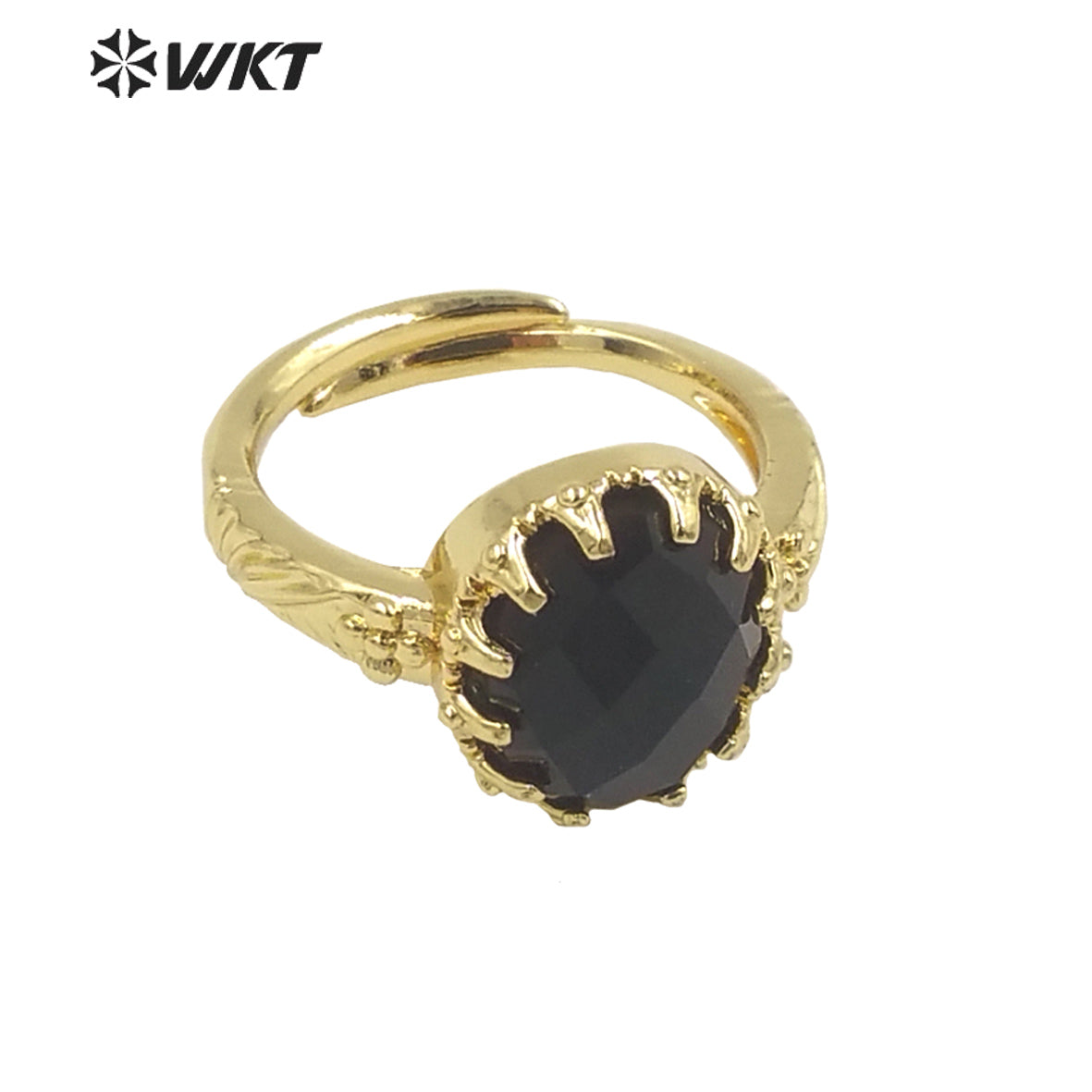 WT-R488 WKT Fashion Design Trendy Gift for Women Colorful High Quality Gorgeous Natural Gemstone Stone Ring