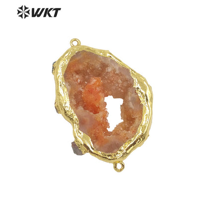 WT-P1722 2021 Fine Jewelry Geode Quartz Pendant Beautiful and Nice Jewelry Pendant As a Gift for Big Party so Luxury