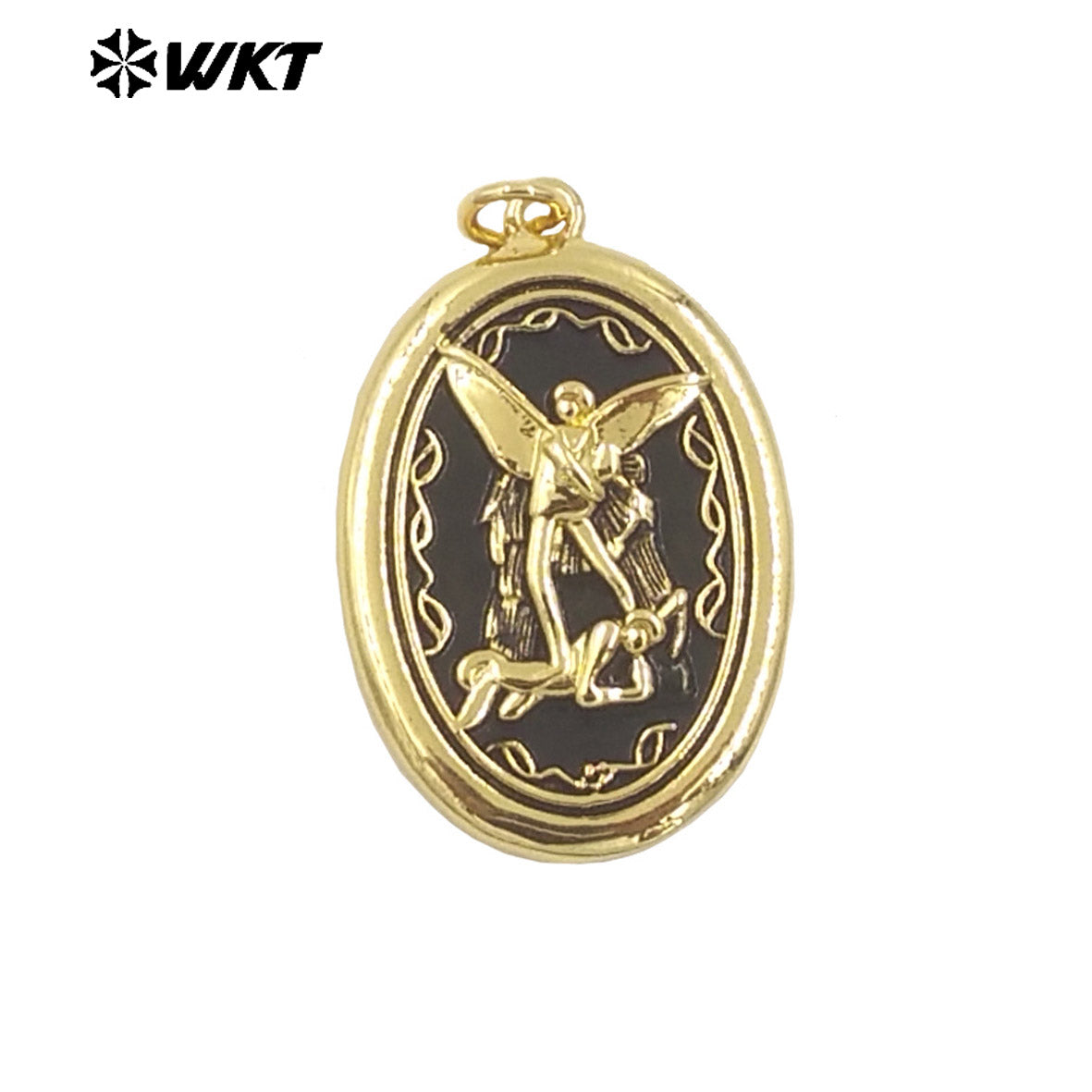 WT-MP292 Wholesale New Design Lovely Kindness 18K Brass Gold Metal Angel Charms Necklace Pendants