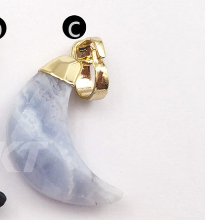 WT-P1386 Wholesale Fashion Design New Arrival Multi Color Elegant Natural Moon Stone Women Metal Silver Plated Jewelry Pendant