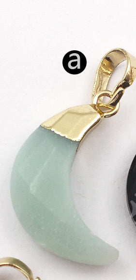 WT-P1386 Wholesale Fashion Design New Arrival Multi Color Elegant Natural Moon Stone Women Metal Silver Plated Jewelry Pendant