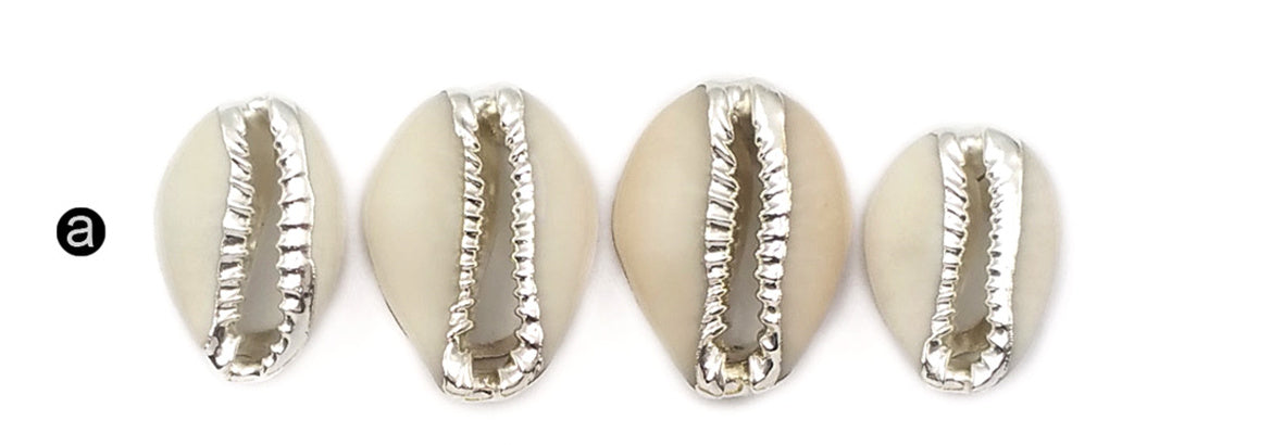 WT-JP119 Wholesale Fashion Natural Gold and Sliver Electroplated Shell Accessories Shell Beads Lovely Tiny Cowrie Shell Pendant