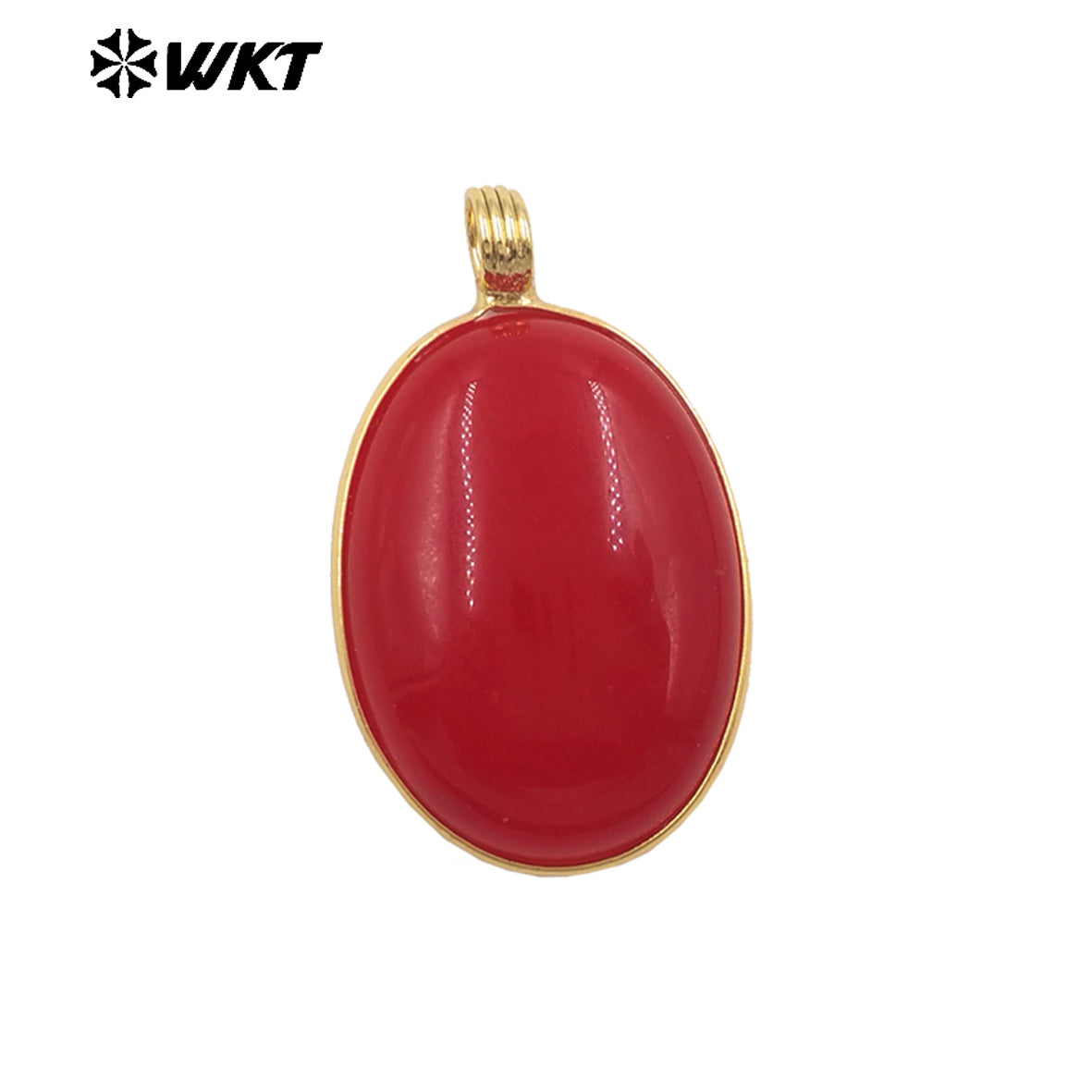 WT-P2103 Newest Product Colorful Natural Gemstones Round Smooth Gold Little Pendants As Unisex Handmade Necklace Findings