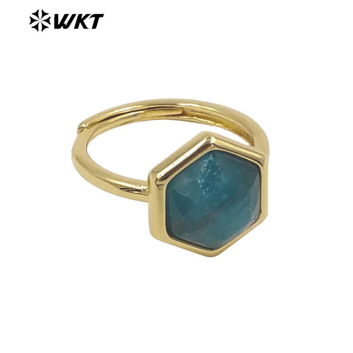 WT-R468 Newest Fashion Trendy Ring 18k Real Gold Plated Round Star Stone Anniversary Women Ring Hot INS Stone Ring