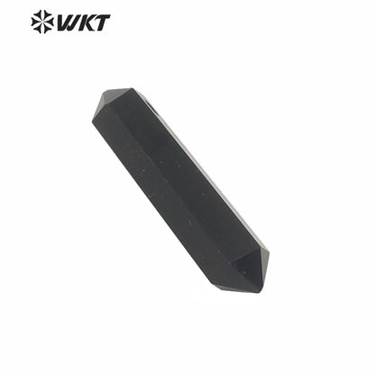 WT-P1579 Wholesale Natural Gemstone Double Point Quartz Pendant Fashion 1.2mm Hole Rose Quartz Stone Point Pendant