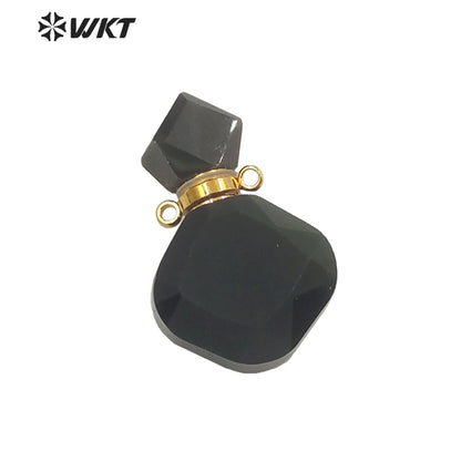 WT-P1723 Best Fashion Mystery Hand Carved Natural Black Obsidian Pendant Hot Loose Gemstone for Gift and Party so Wonderful