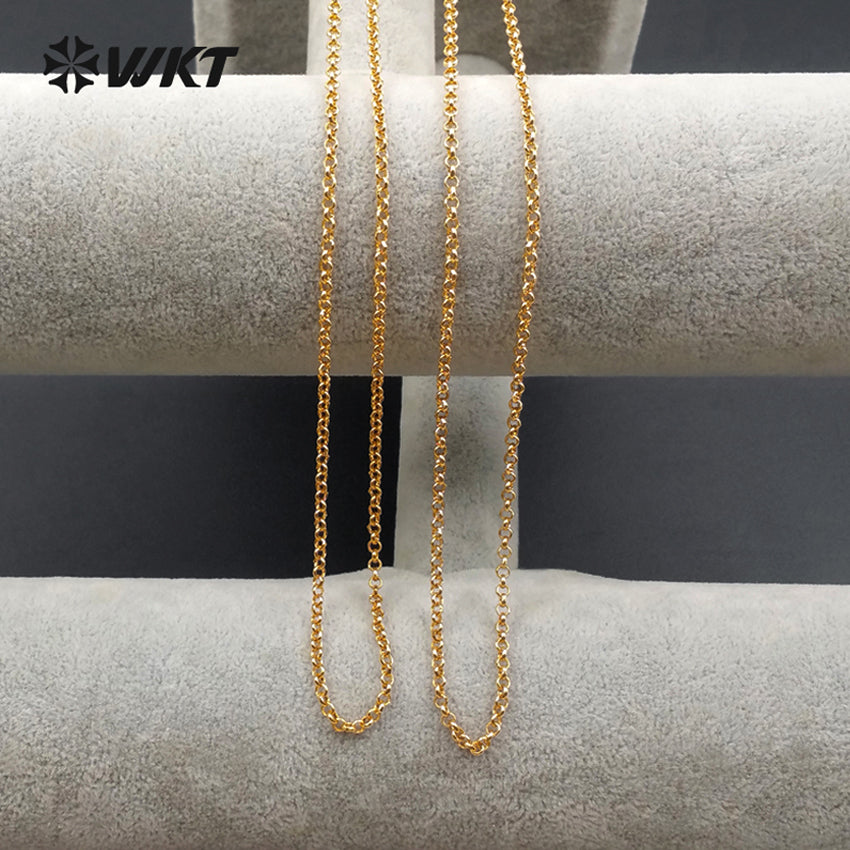 WT-N1064 WKT Wholesale New Arrival High Quality Fashion Link Chain Elegant Brass Necklace Chain