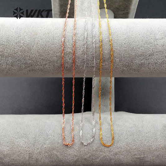 WT-N1037 WKT New Necklace Fashion Jewelry 2017 Popular Exquisite Brass Necklace Chain