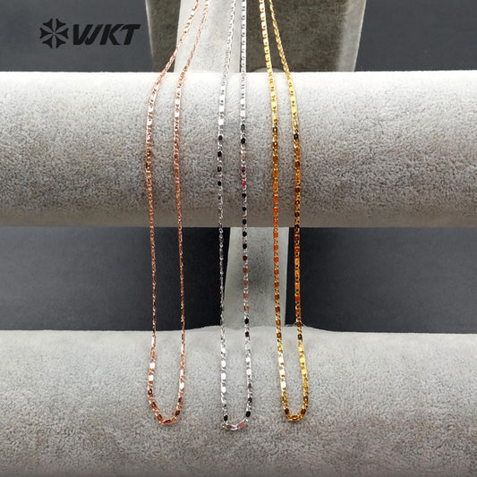 WT-N1039 WKT New Necklace Fashion Jewelry Hot Sale Brass Necklace Chain