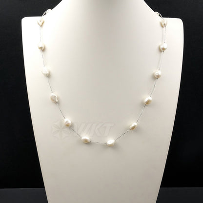 WT-N1054 WKT New Fashion Generous Necklace for Women Decoration Jewelry Gorgeous Real Pearl Necklace
