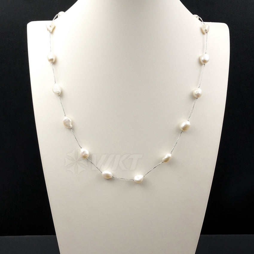 WT-N1054 WKT New Fashion Generous Necklace for Women Decoration Jewelry Gorgeous Real Pearl Necklace