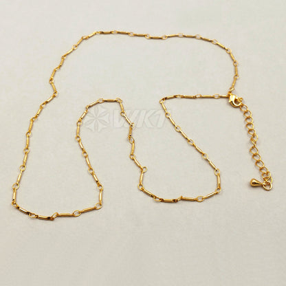 WT-N1065 WKT Wholesale Fashion New Arrival Link Chain Popular Stick Brass Necklace Chain 1*8mm