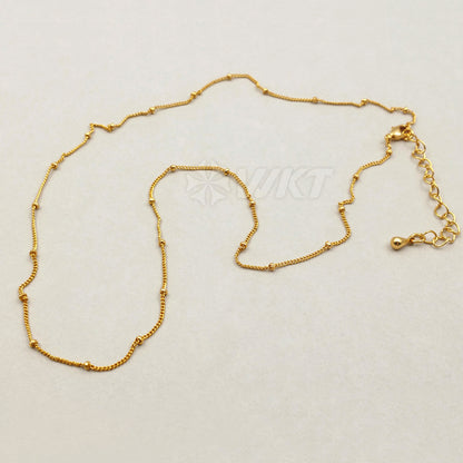 WT-N1062 WKT Wholesale Fashion Design New Arrival Fashion Real Gold Plated Generous Brass Necklace Chain