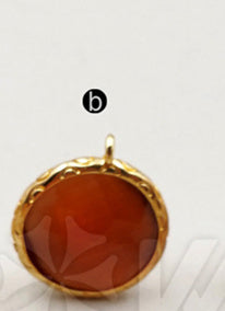 JF170 Wholesale Beautiful Cat Eyes Studs Earring Finding With Best Pure Gold Electroplate Round Shape Studs Earring Finding