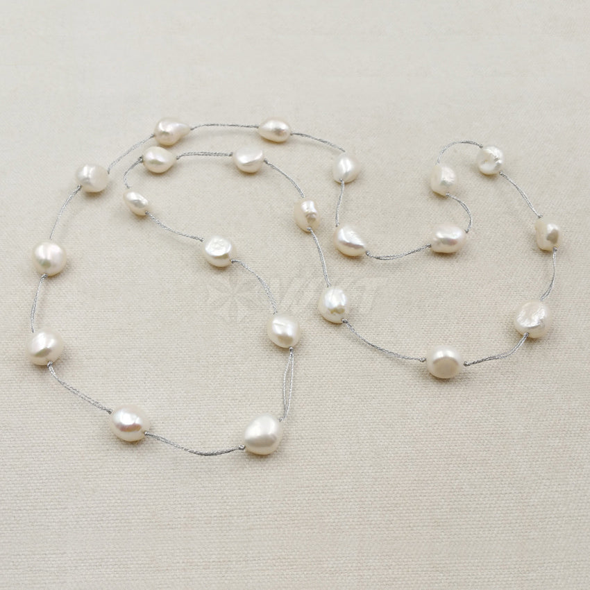 WT-N1054 WKT New Fashion Generous Necklace for Women Decoration Jewelry Gorgeous Real Pearl Necklace