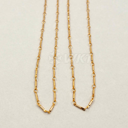 WT-N1059 Wholesale New Arrival Elegant Real Gold Plating Stick Shape Generous Brass Necklace Chain