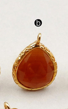 JF171 Wholesale WKT Cat Eyes Studs Earring Findings Water Drop Shape Studs Earring Accessory