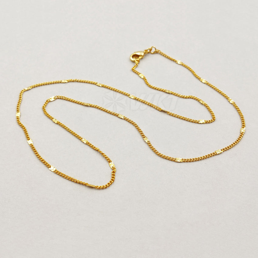 WT-N1045 Fashion Trendy Vintage New Necklace Fashion Jewelry Popular Elegant Brass Necklace Bead Chain