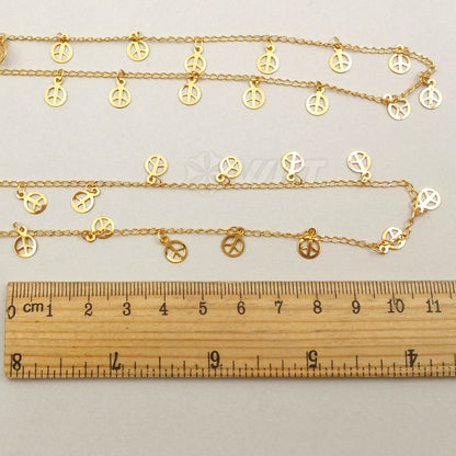 WT-N1061 Unique Design New Style Arrival Real Gold Plated Special Shape Generous Brass Necklace Chain