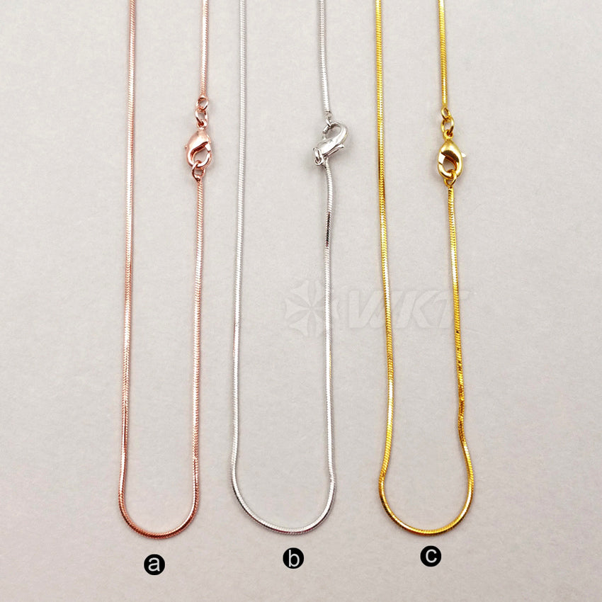 WT-N1036 WKT New Necklace Fashion Jewelry Elegant Brass Necklace Snake Chain