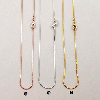 WT-N1036 WKT New Necklace Fashion Jewelry Elegant Brass Necklace Snake Chain