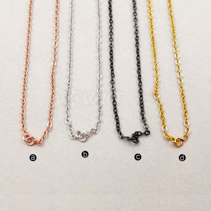 WT-N1046 WKT New Necklace Fashion Jewelry Best Electroplated Resist Tarnishable Brass Necklace Chain