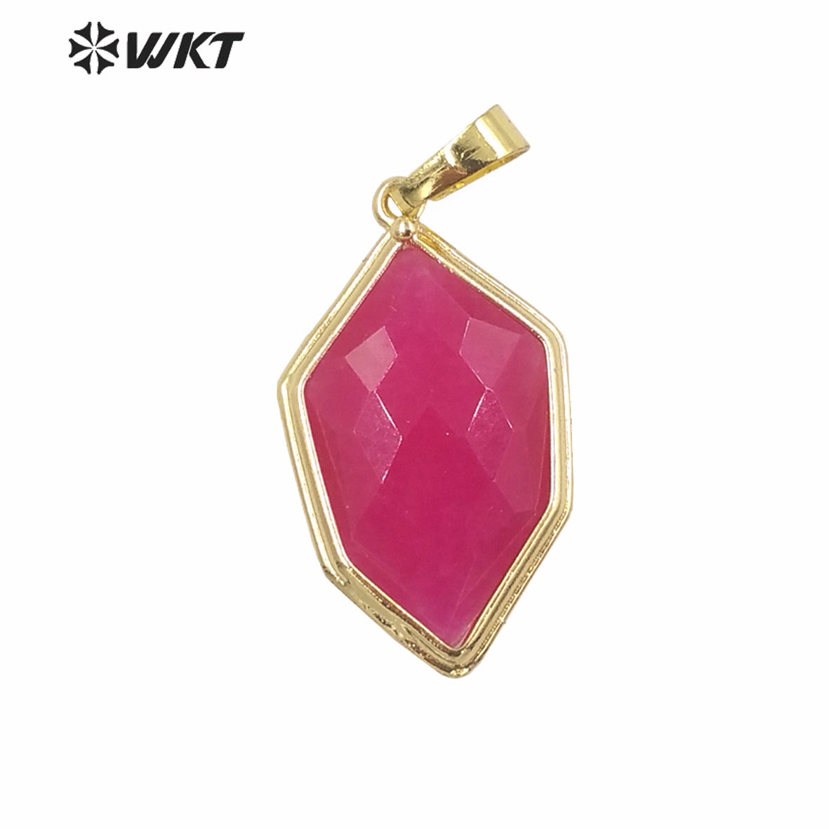 WT-P1937 Wholesale Colorful Cat Eye Stone Natural Hexagon Shaped High Quality for Necklace Round Shaped Pendant