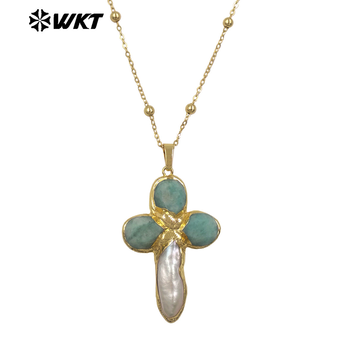 WT-JN284 Lastely Populared Design Necklace With 18k Gold Plated for Women Precious Birthday Gifts
