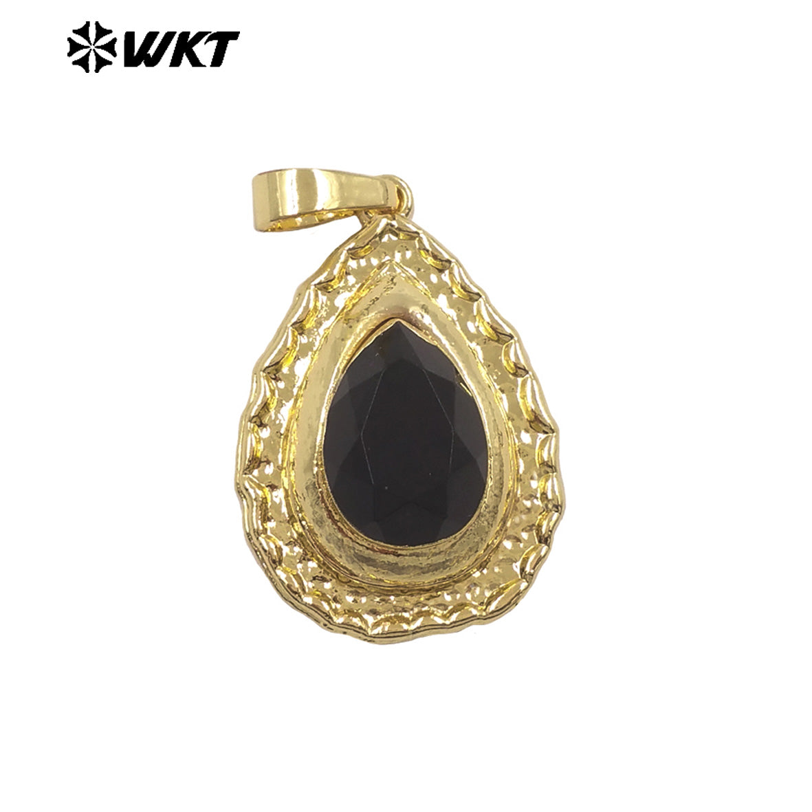 WT-JP518 Newest Fashion Gold Electroplated Natural Stone And Pearl Water Drop Shape Little Pendants For Women Earrings Design