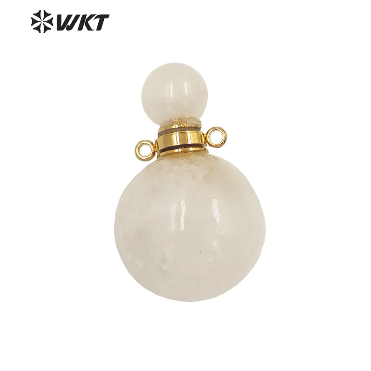 WT-P1930 Fashion Design Trendy New Precious Knife Shaped Colorful Stone Crystal Quartz Perfume Bottle Pendants