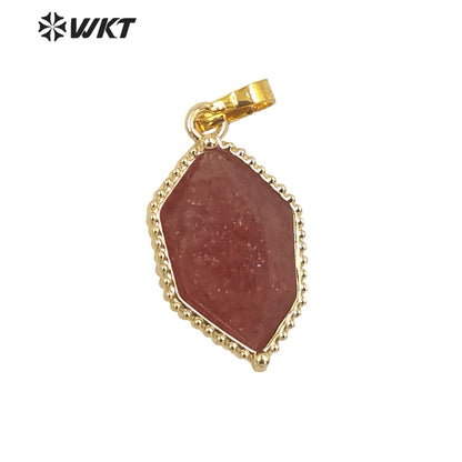 WT-P1938 Wholesale Hot Sale Fashion Design Natural Gemstone High Quality for Necklace Round Shaped Pendant