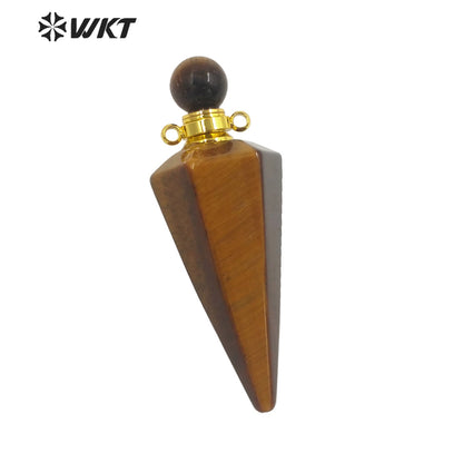 WT-P1842 Destinctive Big Healing Spirit Point Stone Pendant Precious Gemstone Made Bullet Point Pendants for Necklace