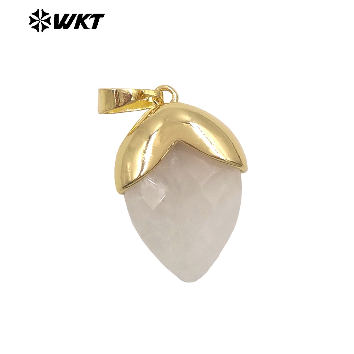 WT-P2016 High Quality Gold Plated Multi Color Natural Gemstones Labradorite Tiger Eye Stone Pendants For Jewelry DIY Accessories
