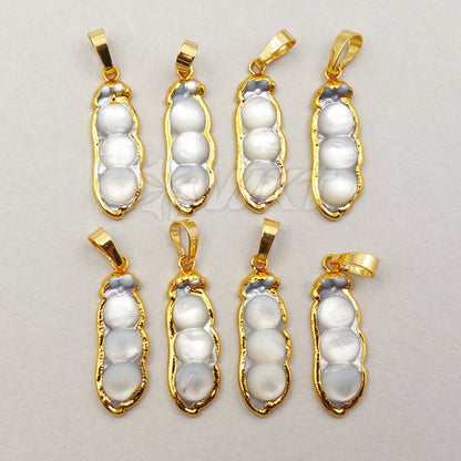 WT-P1156 Wholesale Hot Sale Generous Design Pendants Natural Freshwater Pearl 10*30mm 24K Real Gold Plated Fashion Girl Gift