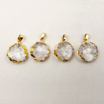 WT-P1228 WKT New Arrival Fashion Jewelry for Women Decoration Jewelry Round Shape Crystal Quartz Pendant
